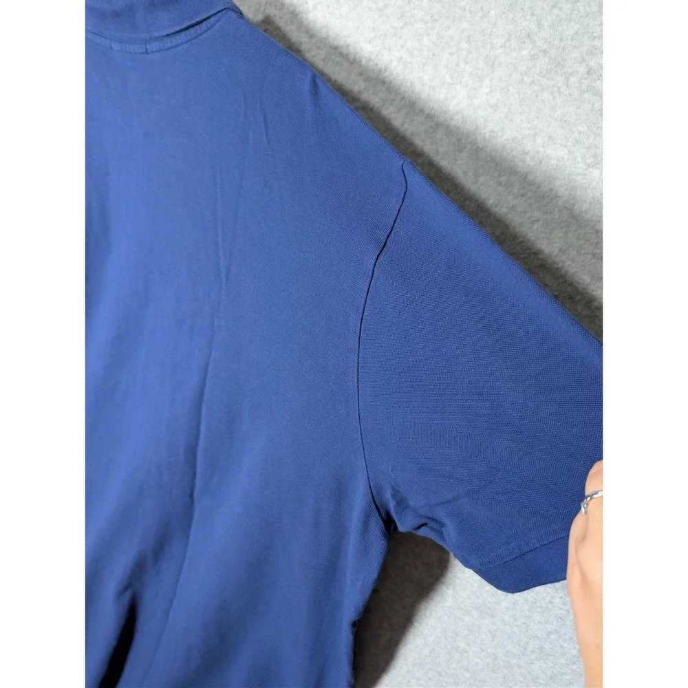 Polo Ralph Lauren Mens Polo Shirt 4XB Short‎ Sleeve Cotton Big Tall Blue Cotton